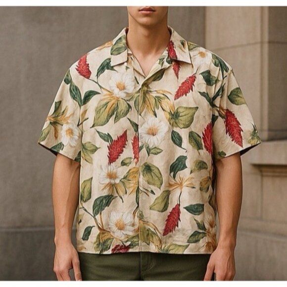2 Vtg Paradise On A Hanger Mens 4XL Tropical Hawaiian Shirts 100% Cotton Limited - Picture 1 of 15
